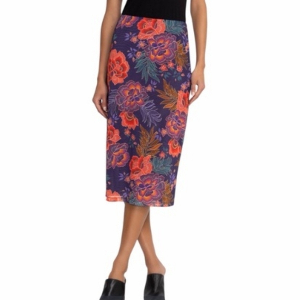 NWT Johnny Was Lizandrea Mesh Midi Skirt.  Small